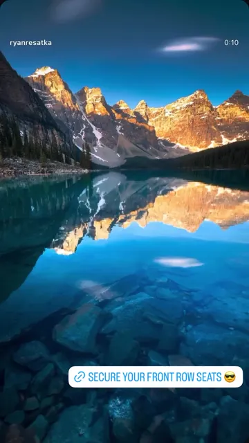 Preview of featured Moraine Lake Instagram story