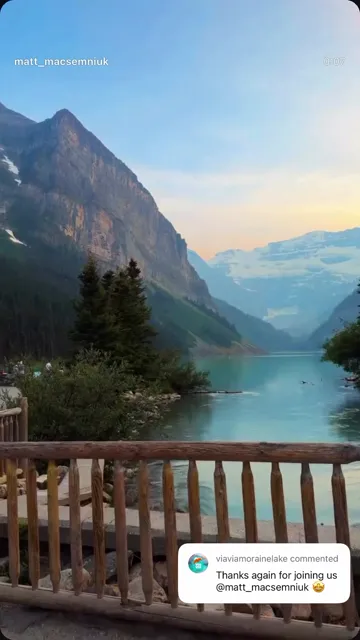 Preview of featured Moraine Lake Instagram story