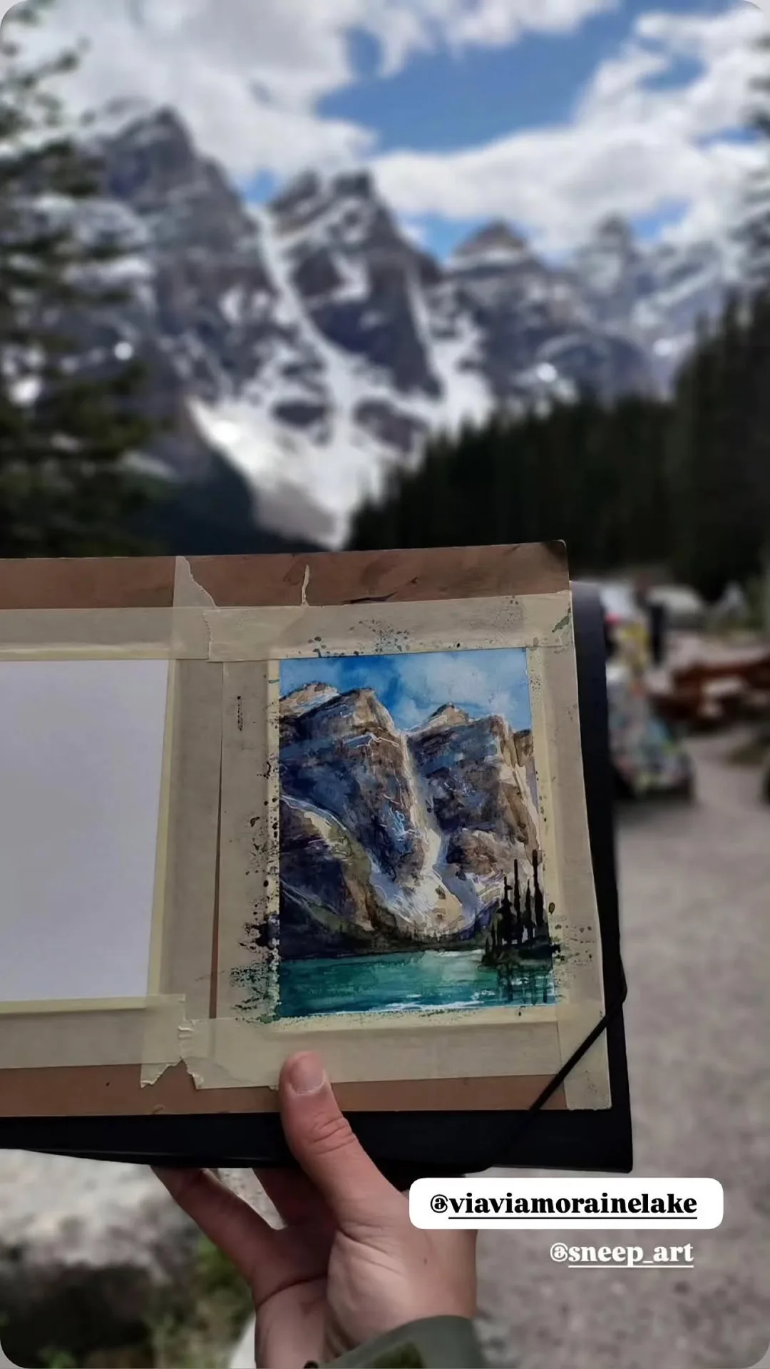 Preview of featured Moraine Lake Instagram story