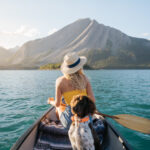 canoeing with a dog